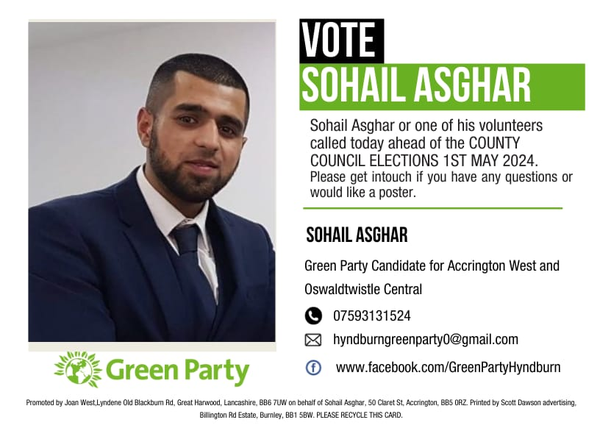 Lancashire Councillor Sohail Asghar Steps Down Green Party Whip Amid Modern Slavery Investigation